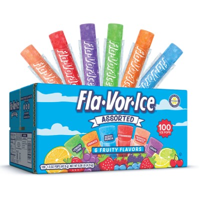 Fla-Vor-Ice Assorted Fruit Ice Pops