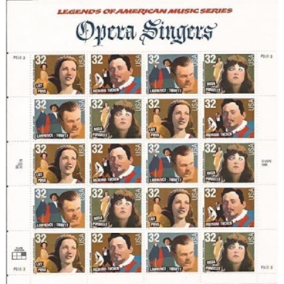 USPS Stamps of Opera Singers