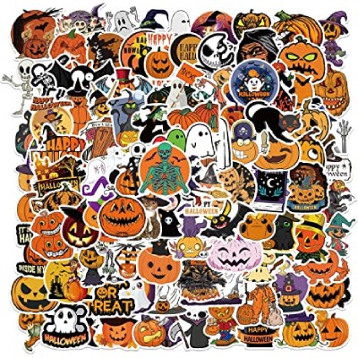 Cute Happy Halloween Vinyl Stickers 