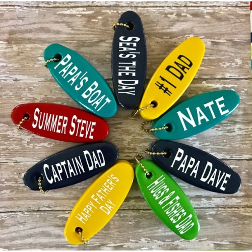 Personalized Boat Float Keychain