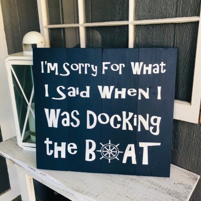 Funny Boat Décor Sign