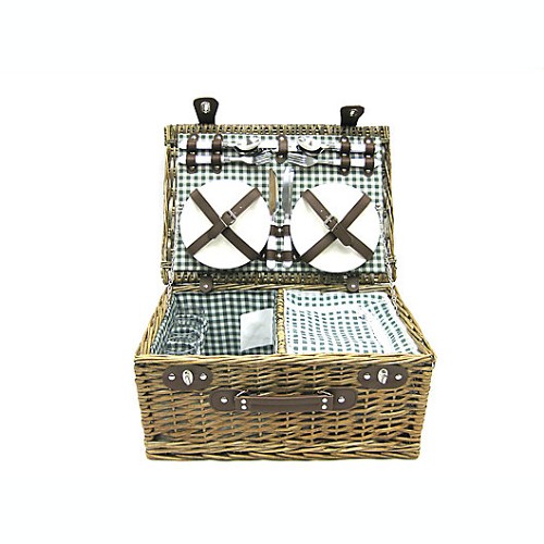 Bee & Willow™ Picnic Basket with Service for 4