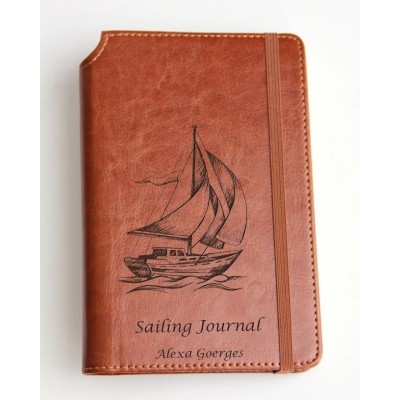 Laser Engraved Sailing Journal 