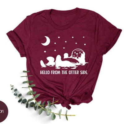 Otter T-Shirt - Hello From The Otter Side 