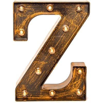 Z- LED Marquee Letter Lights Vintage Style