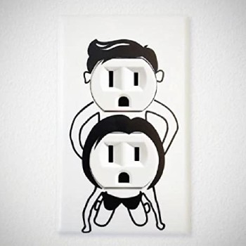 Naughty People Wall Outlet Stickers
