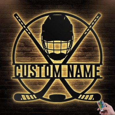 Custom Hockey Metal Wall Art