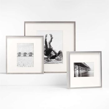 Brushed Silver Picture Frames